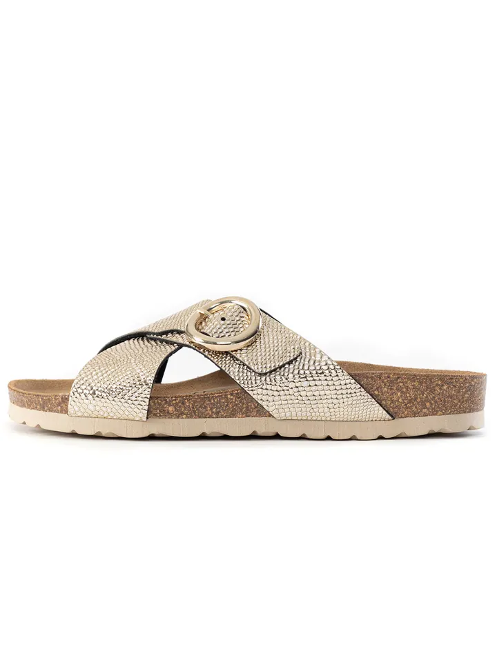 Bayton Zapatos abiertos oro