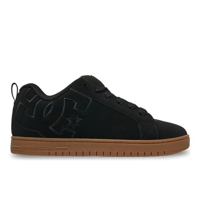 Court Graffik - Zapatillas de piel Negro Hombre