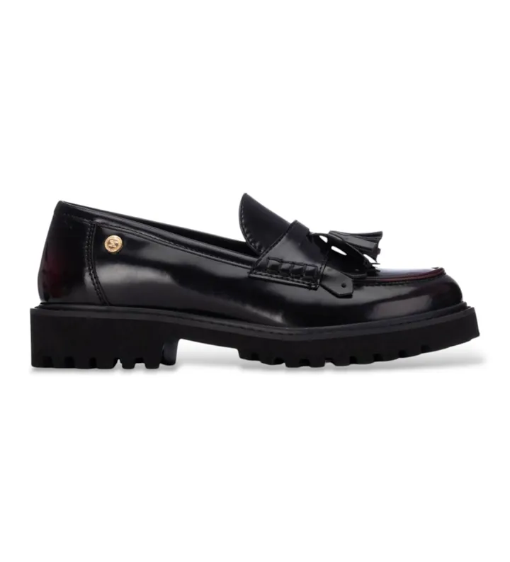 Xti para mujer. 14630002-BURDEOS Mocasines 146300 burdeos (36), Plano, Ninguno, Casual, Clásico