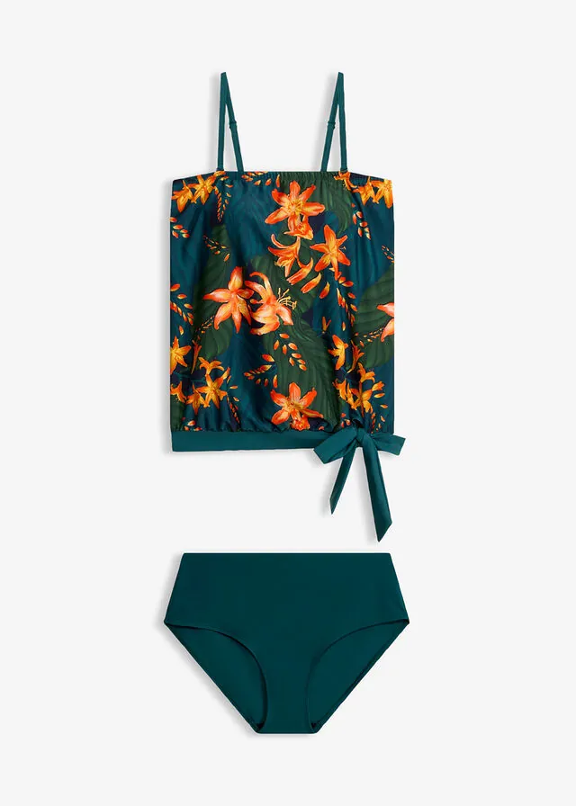 Tankini holgado con tirantes desmontables (2 piezas)