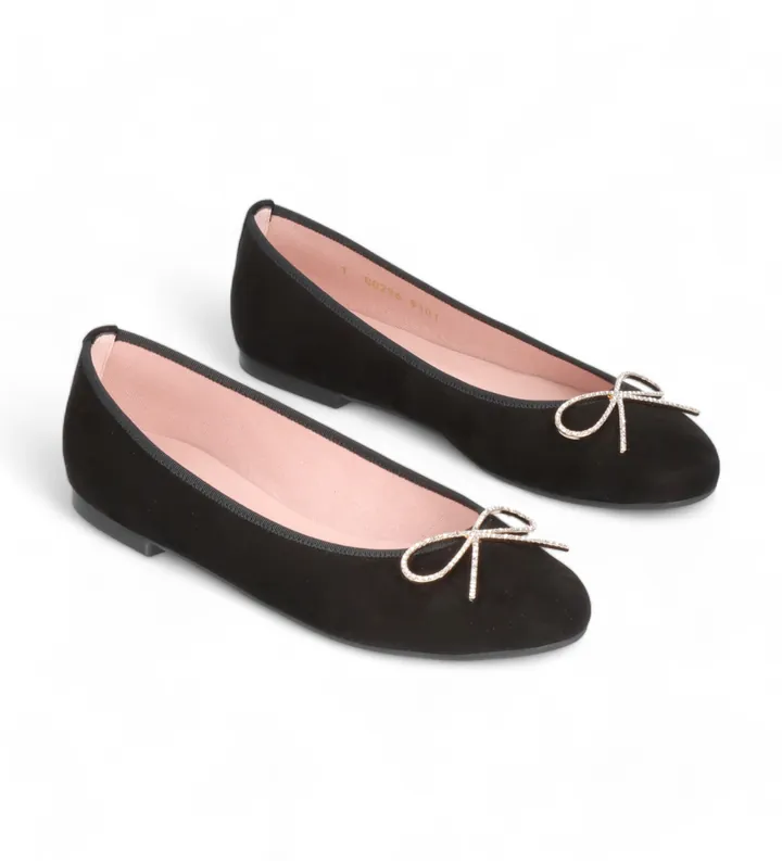 Pretty Ballerinas para mujer. 51571 Bailarinas Nicole negro (37), Tela, Plano, 1 a 3cm, Ninguno, Casual