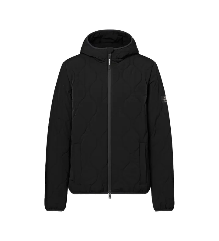 ECOALF para hombre. MCMGAJKASPO00169W25-319 Abrigo Aspo negro (L), Casual, Poliéster Reciclado, Sostenible