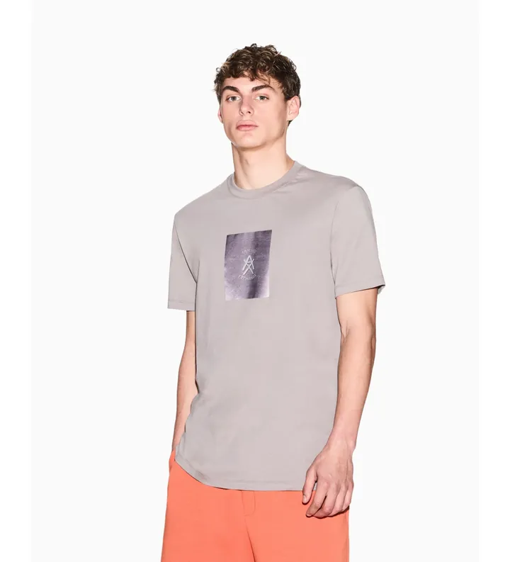 A|X Armani Exchange para hombre. XM002213AF10356U6107 Camiseta Regular taupe (L), Casual, Algodón, Manga corta