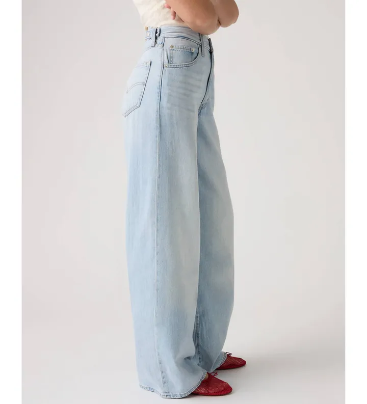 Levi's para mujer. 0073B-0003 Jeans Lightweight De Pierna Ancha azul (24/29), Casual, Algodón, Denim
