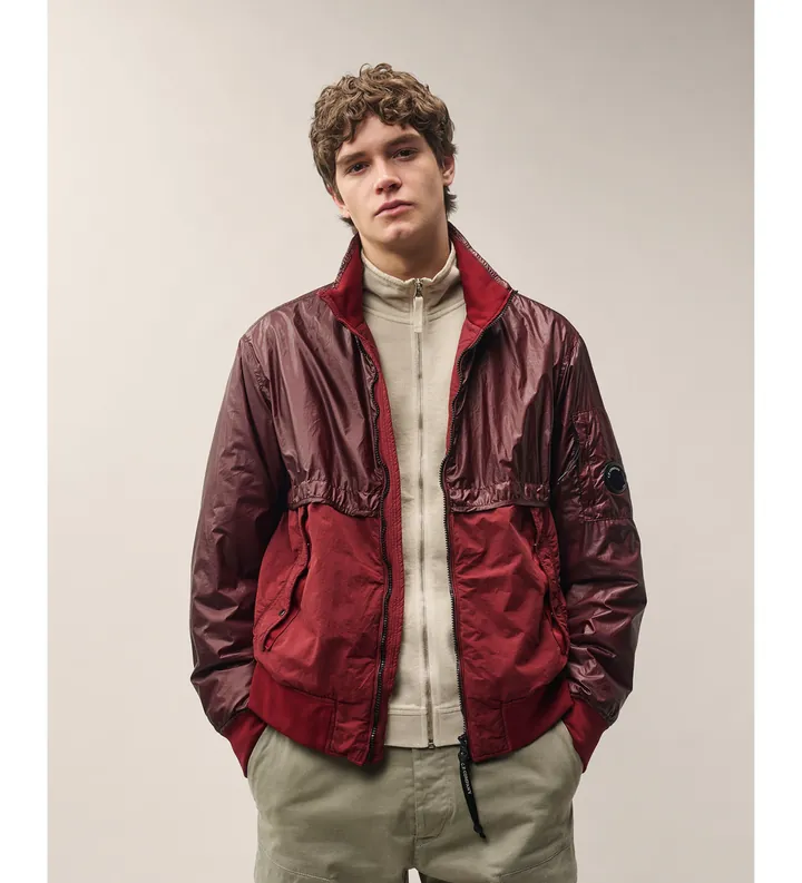 C.P. Company para hombre. 21CMOW181A110706M Chaqueta Satin rojo (L), Casual, Poliamida