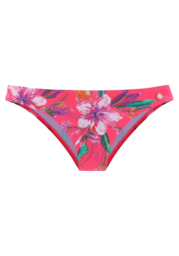LASCANA Braga de bikini verde oscuro / rosa