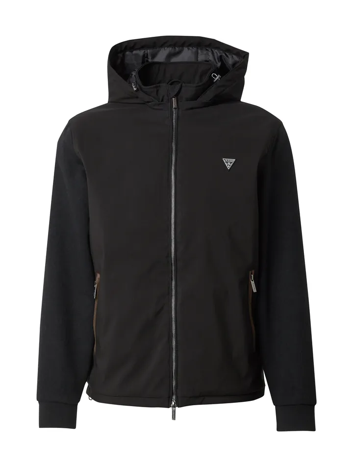 GUESS Chaqueta de entretiempo negro