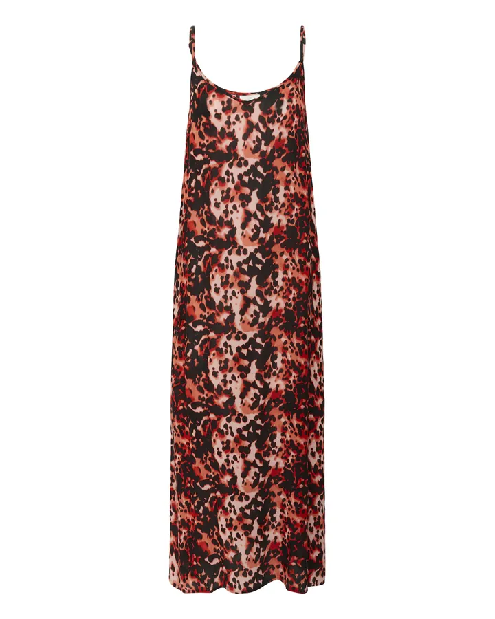 Kaffe Vestido 'KAThora Amber' granadina / rojo pastel / negro