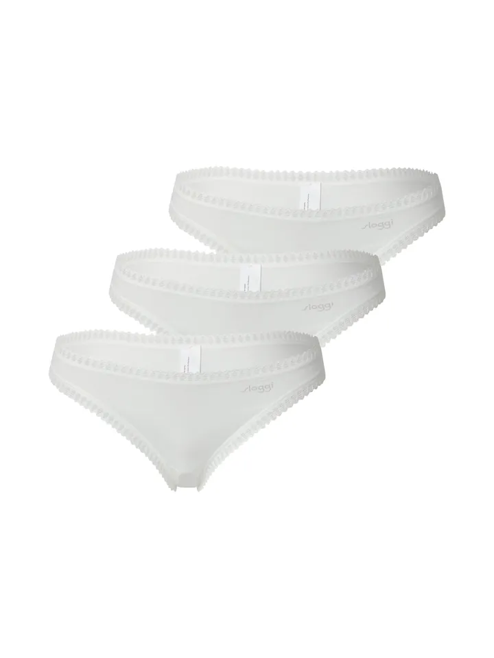 SLOGGI Tanga 'Go Crush' blanco lana