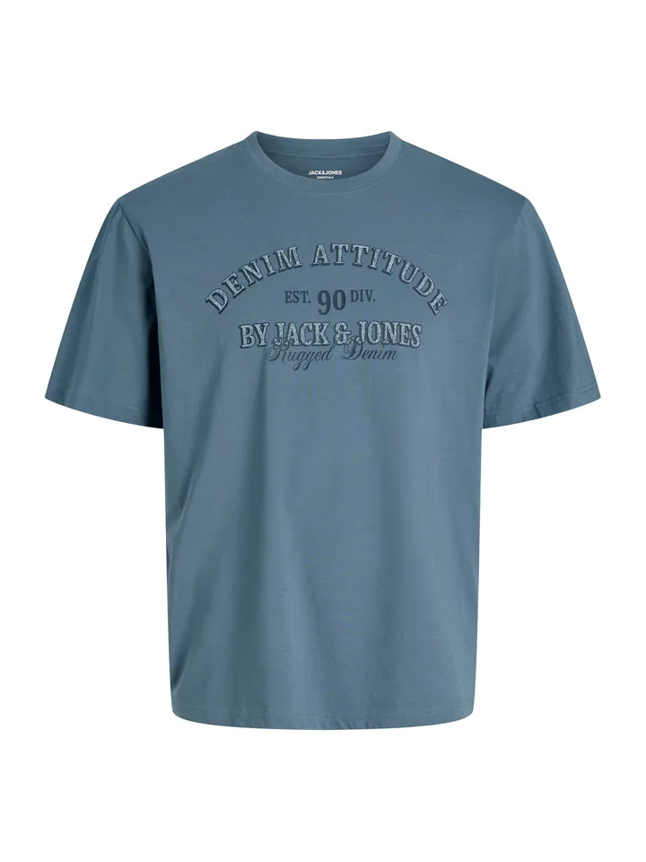 JACK & JONES Camiseta 'JJEDenver' marino / blanco