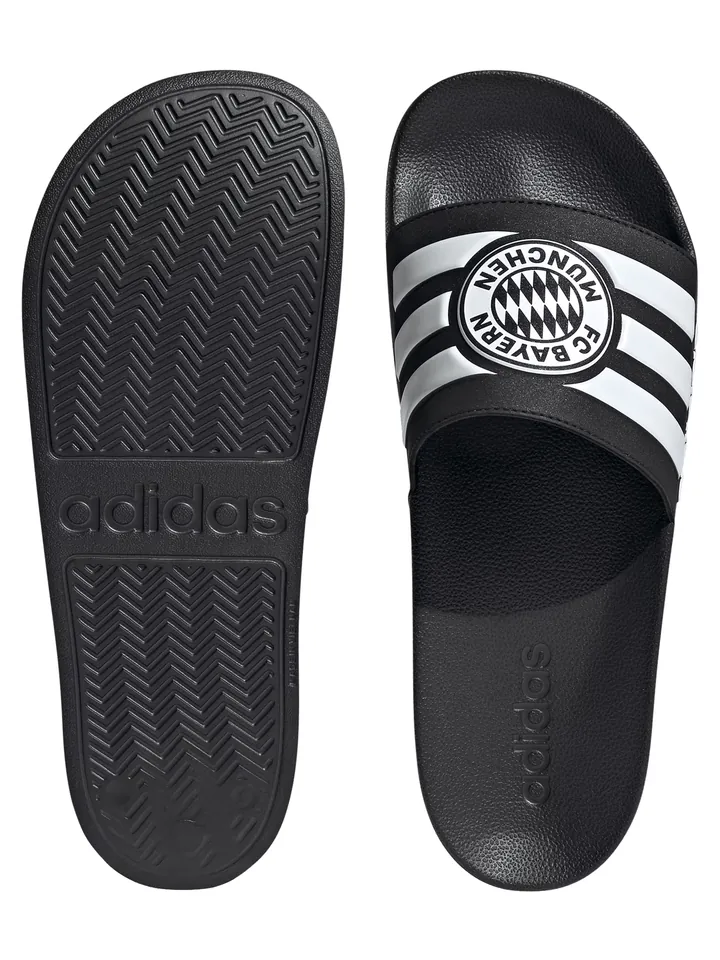 ADIDAS SPORTSWEAR Zapatos abiertos 'Adilette Bayern Munich' negro / blanco