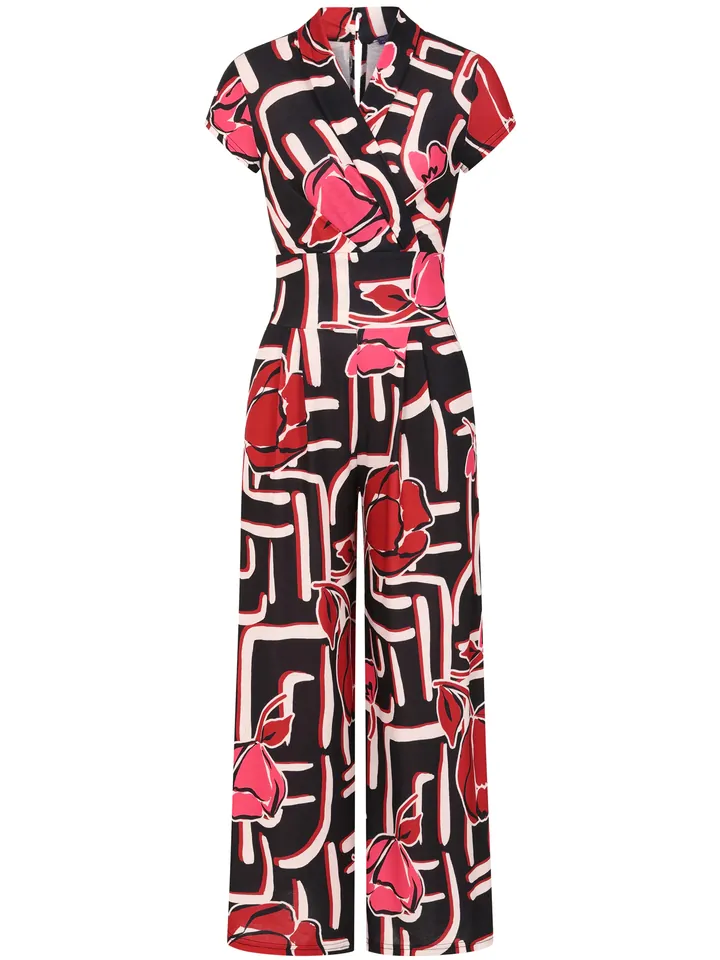 HotSquash Jumpsuit frambuesa / rosa pastel / rojo sangre / negro