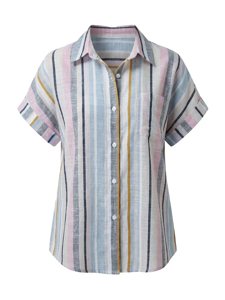 Imily Bela Blusa navy / azul claro / amarillo / rosa