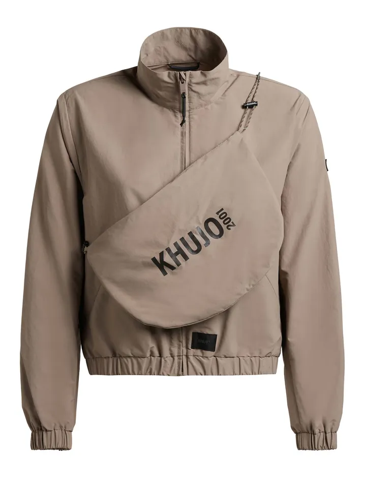 khujo Chaqueta de entretiempo 'Leitzi' moca / negro