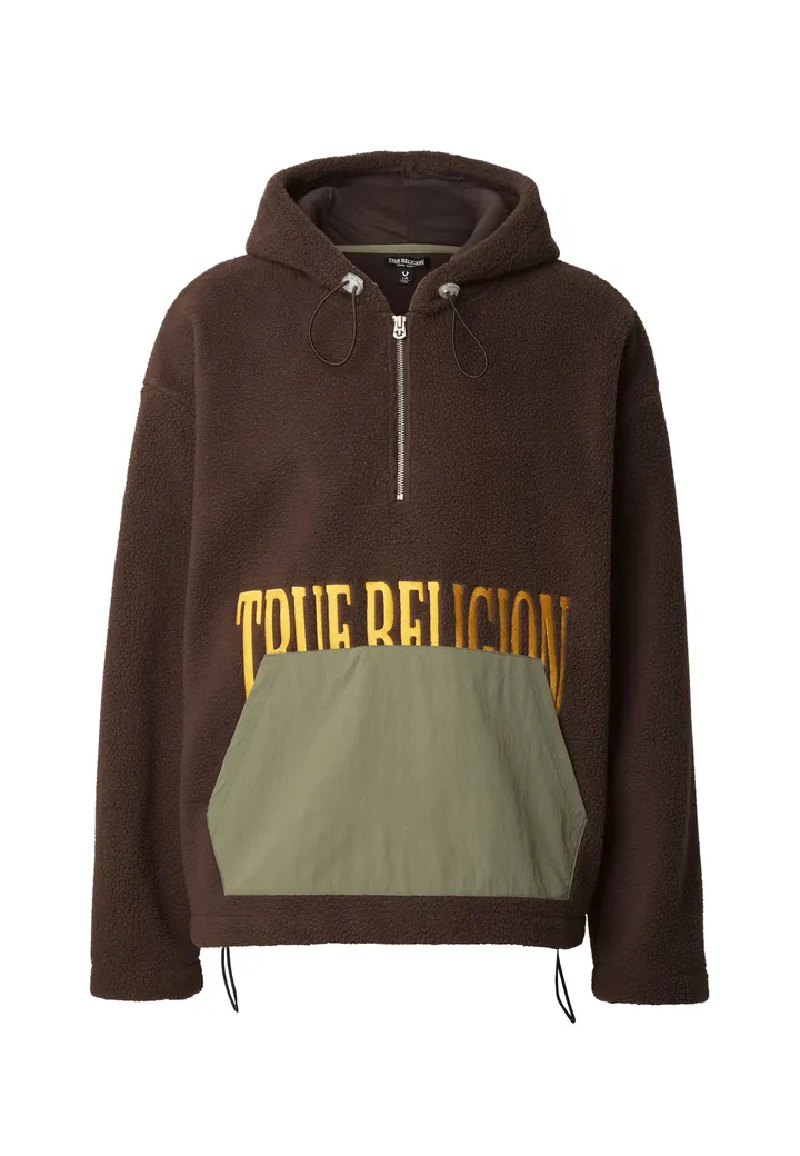 True Religion Jersey  marrón oscuro / amarillo / caqui