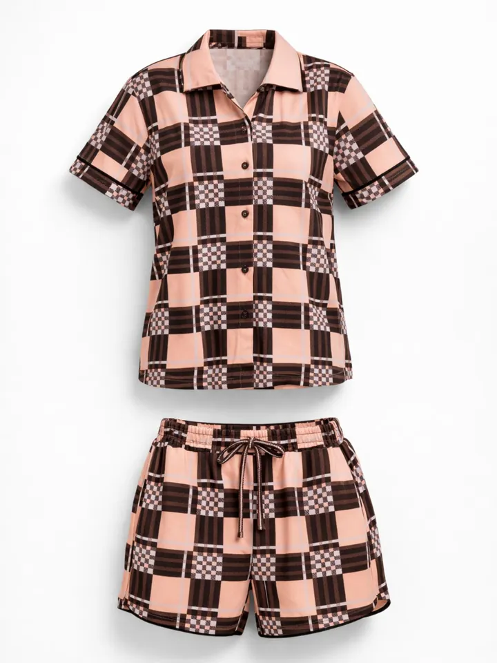 LEAFLETIC Pijama oro rosa