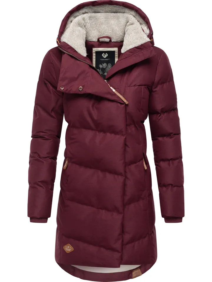Ragwear Abrigo de invierno 'Pavla' rojo vino