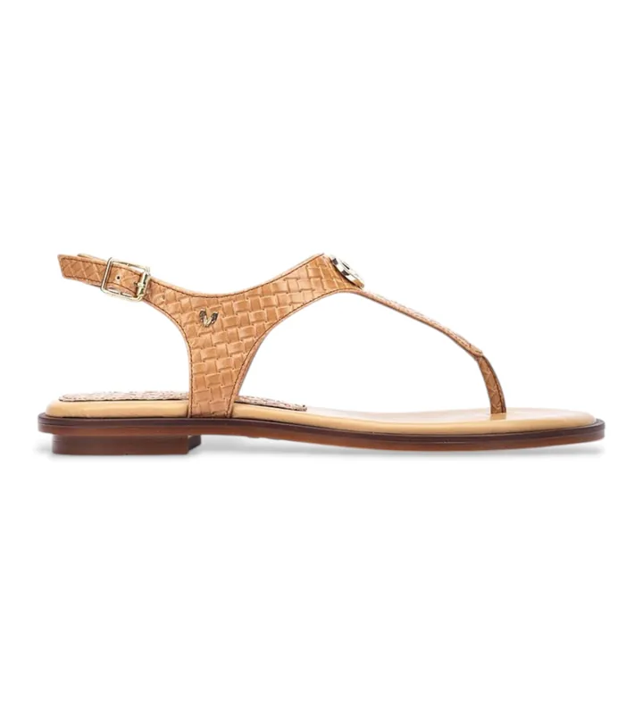 Martinelli para mujer. 1535-B006G Sandalias de Piel Mazzini beige (36), Plano, 1 a 3cm, Hebilla, Casual, Clásico