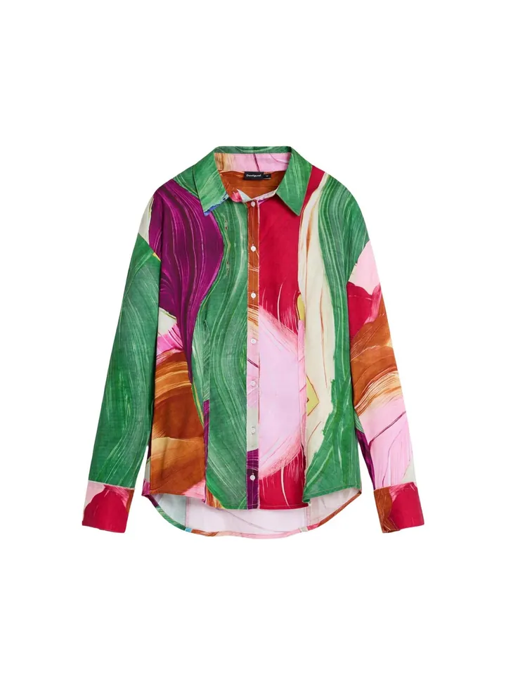 Desigual Camiseta 'CAM_TUTIFRUTTI 26SWCWX4' verde