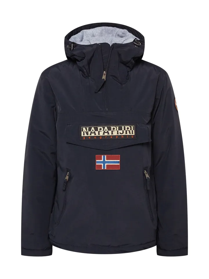 NAPAPIJRI Chaqueta de entretiempo 'Rainforest' beige / azul / rojo / negro