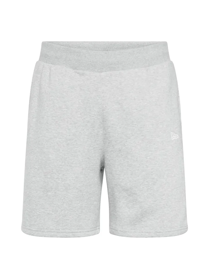 NEW ERA Pantalón gris moteado / blanco