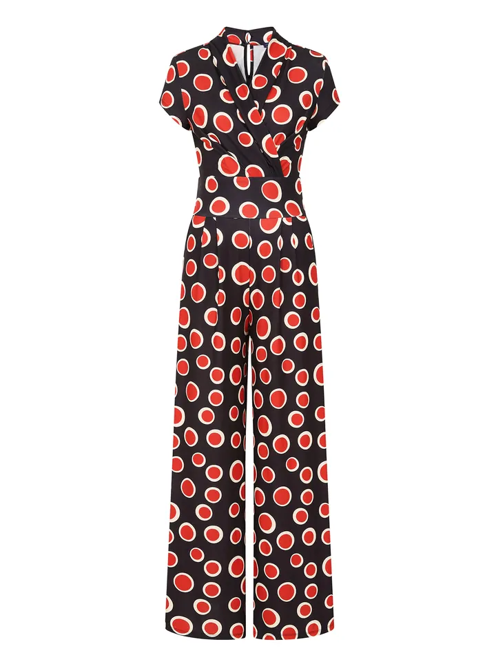 HotSquash Jumpsuit ecru / rojo / negro
