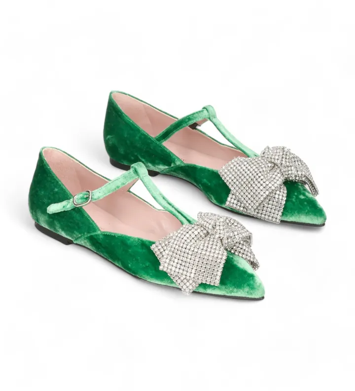 Pretty Ballerinas para mujer. 51620 Zapatos Ella verde (37), Piel, Plano, 1 a 3cm, Ninguno, Casual