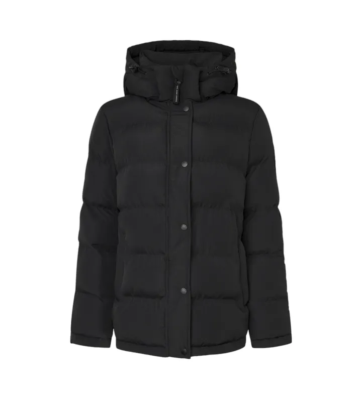 Pepe Jeans para mujer. PL402438 Plumífero Bibi negro (L), Casual, Poliéster, Sostenible