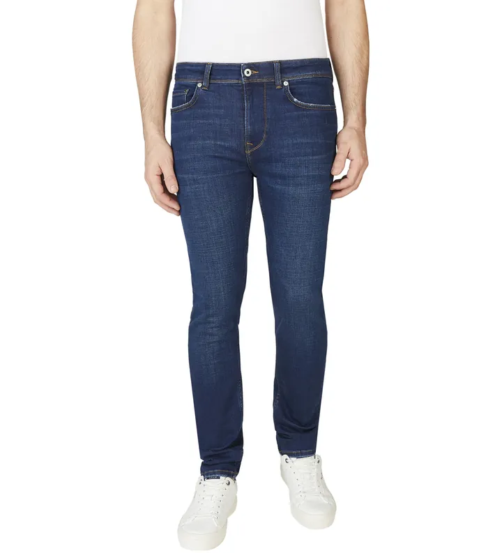 Pepe Jeans para hombre. PM207387EF4 Jeans en fit skinny Finsbury azul (29/32), Casual, Algodón, Denim
