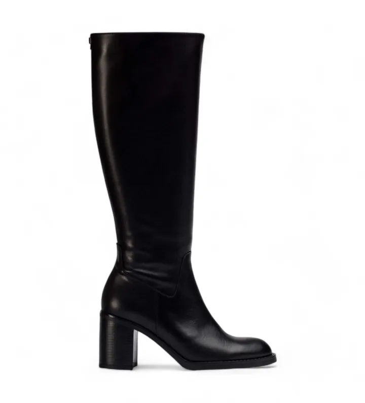 Wonders para mujer. I-9201_5121_5792 Botas de Piel Mate negro (37), 5 a 8cm, Cremallera, Casual