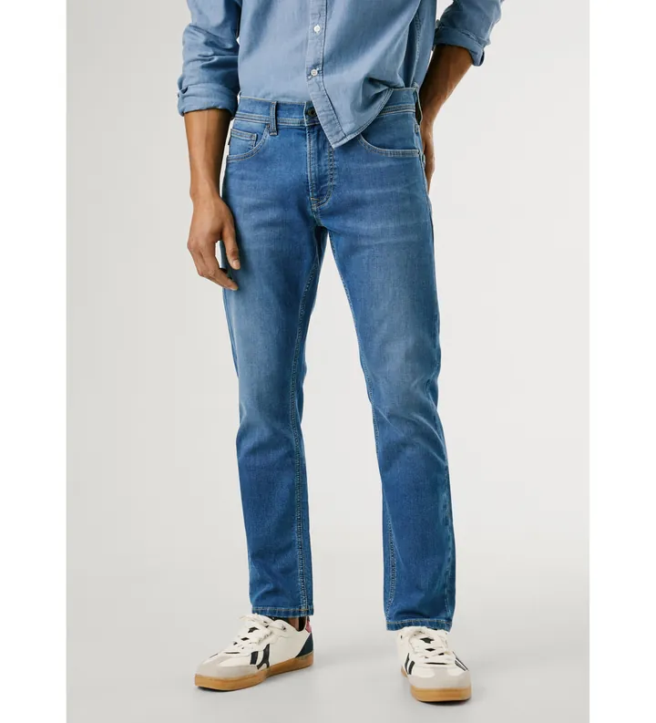 Pepe Jeans para hombre. PM2073894AG Jeans Slim Gymdigo azul (29/30), Casual, Algodón, Denim