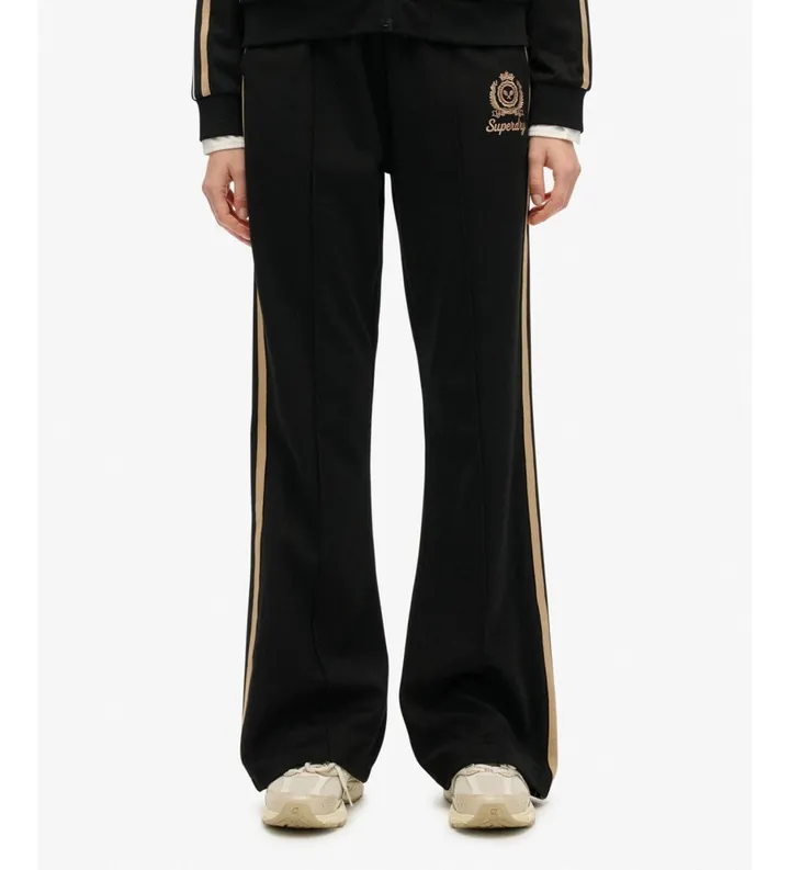 Superdry para mujer. W7011220A Pantalón Country Club Track negro (L), Casual, Algodón