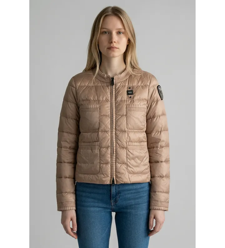 Blauer para mujer. 26SBLDC03168 Chaqueta Pink beige (M), Casual, Poliéster