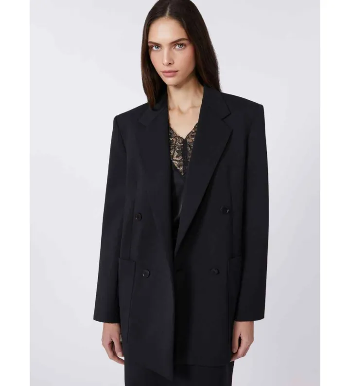 Weekend Max Mara para mujer. 2615041081600 Americana Veloce negro (38), Casual, Poliéster