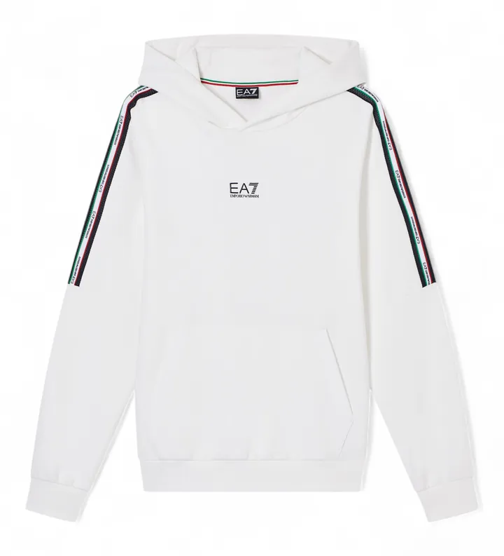EA7 para hombre. 7M001864_AF12660 Sudadera Italian Spirit blanco (3XL), Casual, Deportivo, Algodón, Sportswear, Multideporte, Manga corta