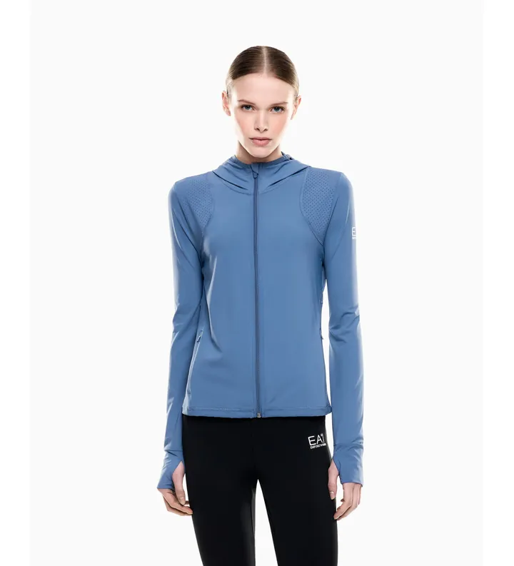 EA7 para mujer. 7W000933_AF22102 Chaqueta Ventus7 Confort azul (L), Deportivo, Nylon