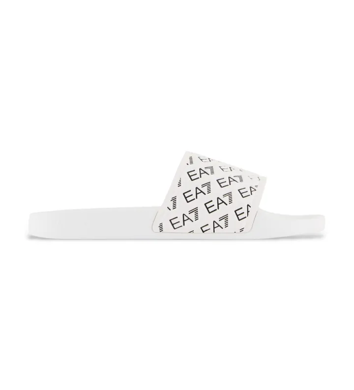 EA7 unisex. 7X000109_AF15125 Chanclas All Olver Logo blanco (39), Plano, Ninguno, Casual, Beachwear