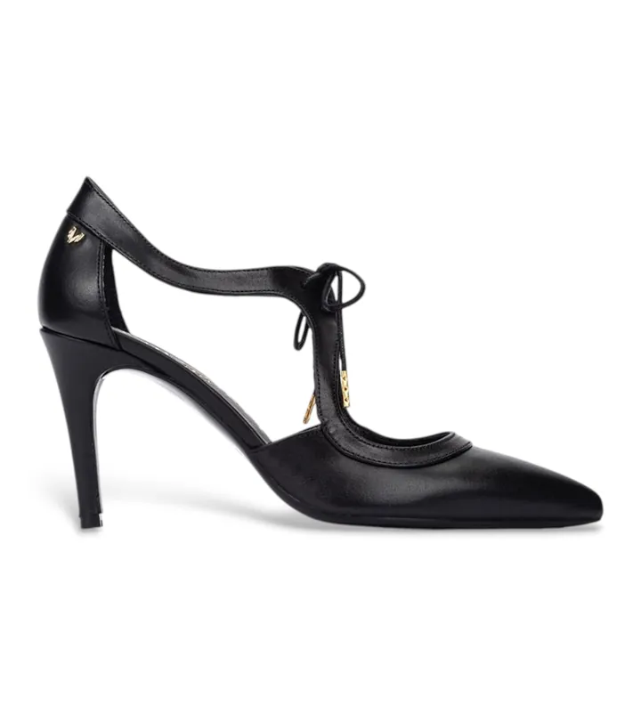 Martinelli para mujer. 1489-3498KA Zapatos de Piel Thelma negro (35), 8 a 10cm, Cordones, Casual, Fiesta, Clásico