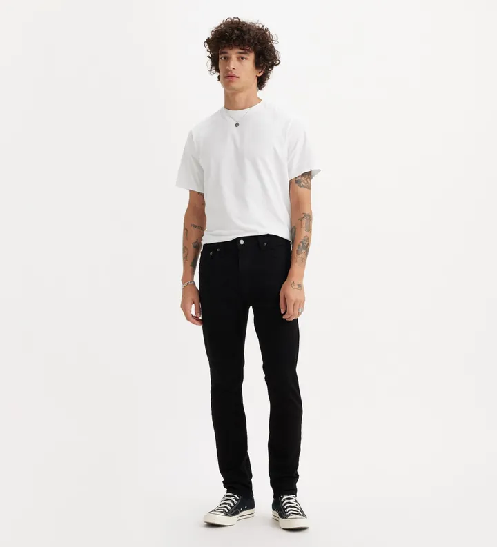 Levi's para hombre. 05510-0862 Jeans 510 Estrechos negro (36/32), Casual, Algodón, Denim