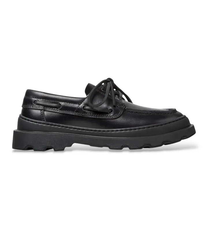 Camper para mujer. K201840-002 Mocasines de piel Brutus+ negro (36), Plano, Ninguno, Casual