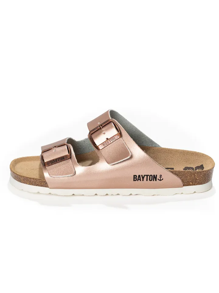 Bayton Sandalias 'Athena' rosa / negro