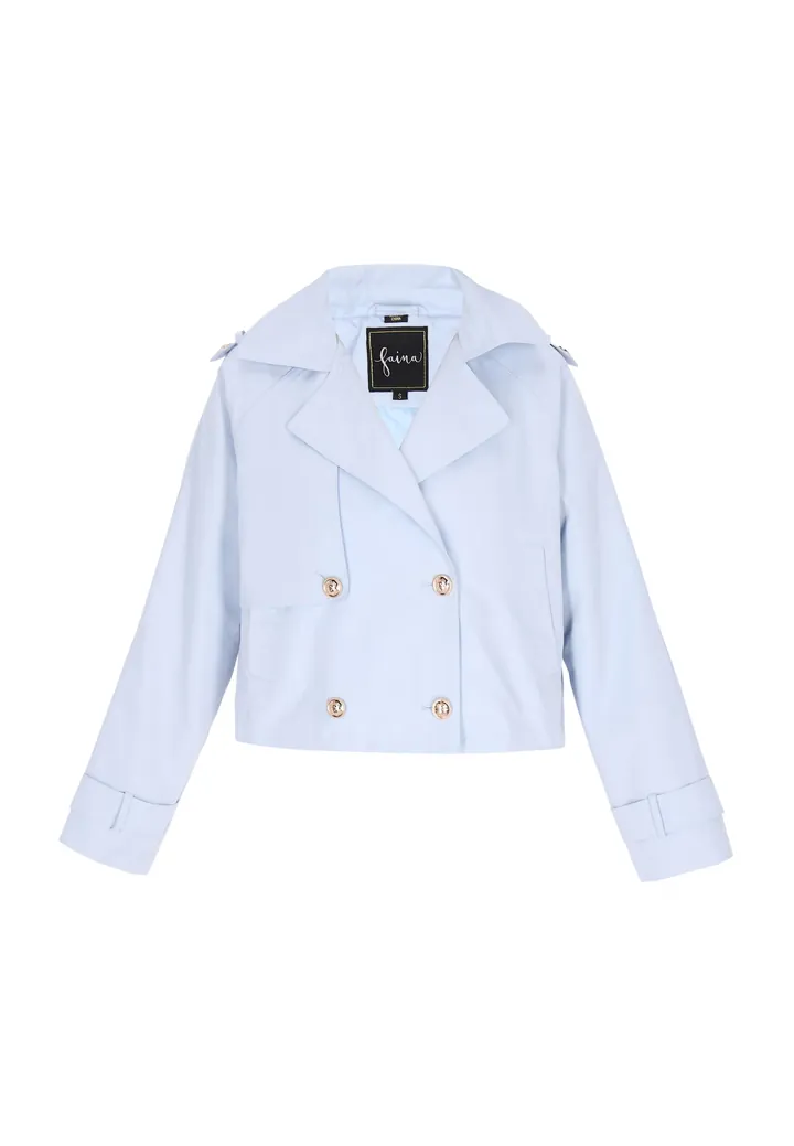 faina Chaqueta de entretiempo  azul claro