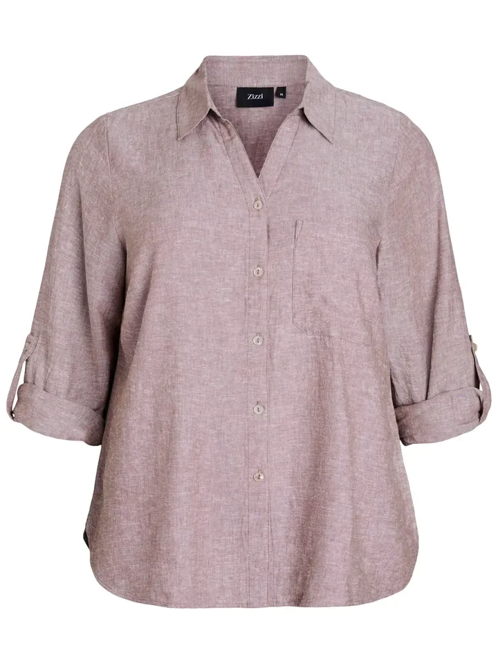 Zizzi Blusa 'VLina' marrón