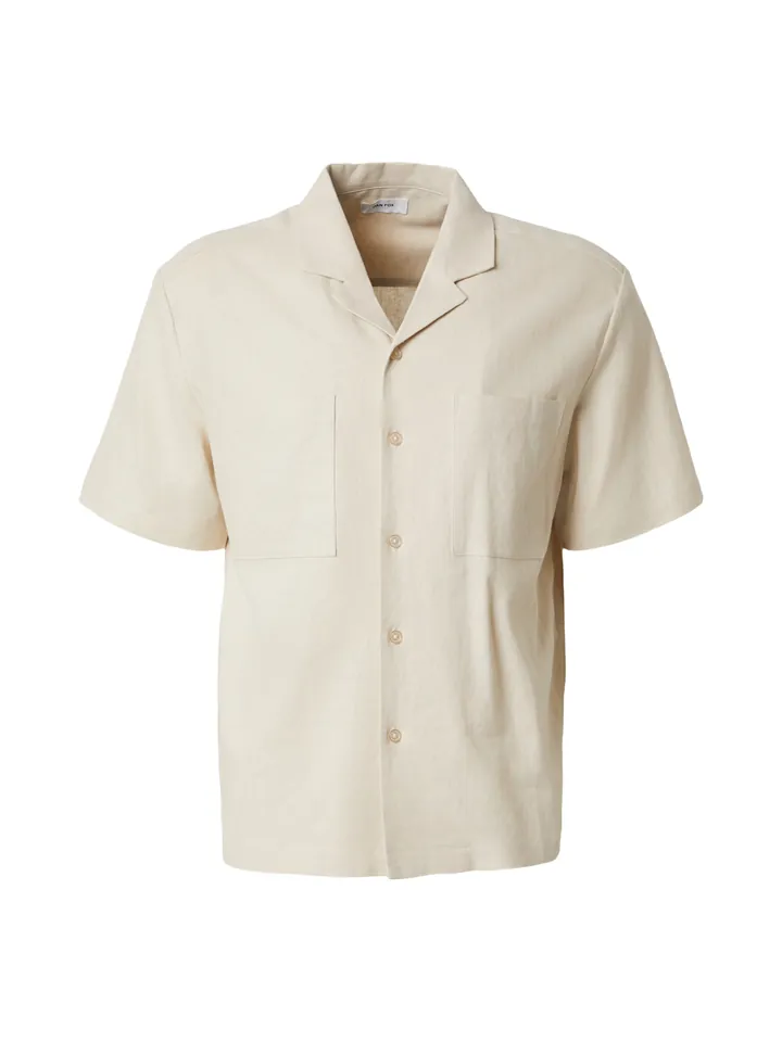DAN FOX APPAREL Camisa 'Leonard' offwhite