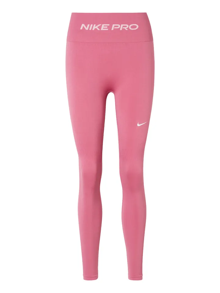 NIKE Pantalón deportivo 'Nike Pro' pitaya / blanco