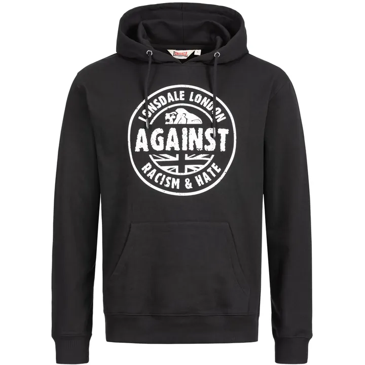 LONSDALE Sudadera  negro / blanco