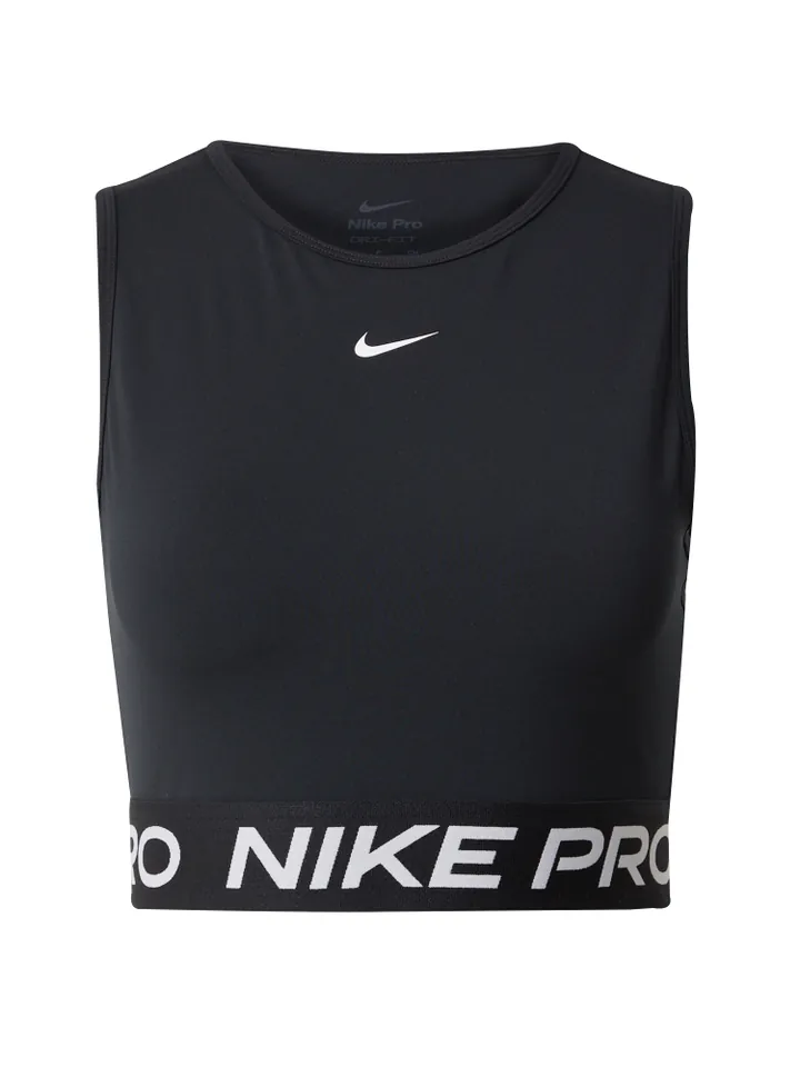 NIKE Top deportivo 'NIKE PRO 365'  negro / blanco
