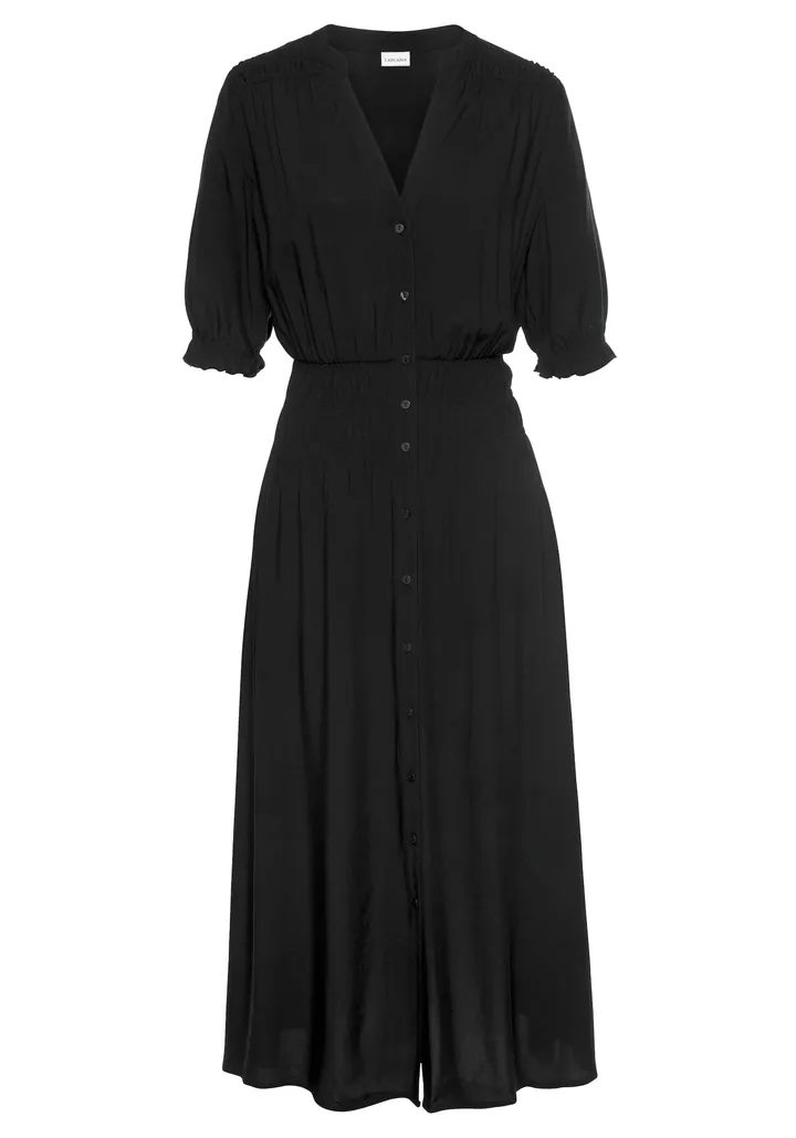 BUFFALO Vestido camisero negro