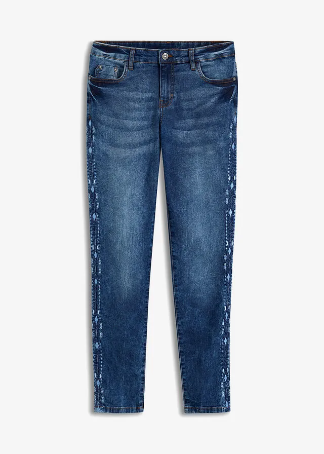 Vaqueros skinny, mid waist, elásticos