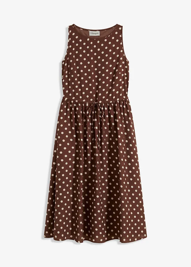 Vestido midi con cordón